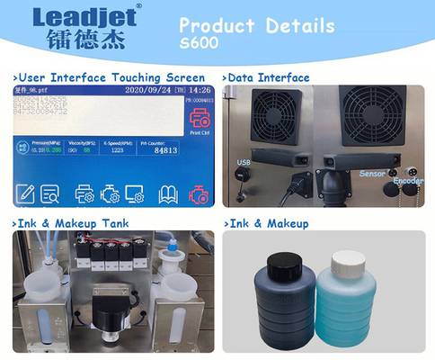 Vervaldatum en van het Partijaantal Drukmachine, de Printer van Leadjet Inkjet voor Plastic Zakken
